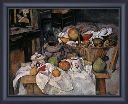 framed  Paul Cezanne Still Life with Basket, Ta3139-1